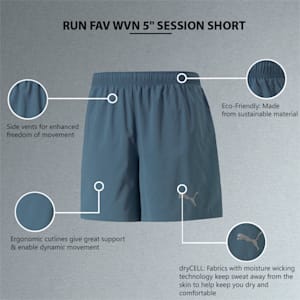 Favourite Woven 5" Session Men's Running Shorts, Evening Sky